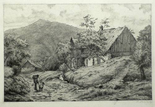 Langer, Hermann Theodor - Ländliche Idylle bei Trnovany / Böhmen - Ländliche Idylle bei Trnovany / Böhmen - Pirnay