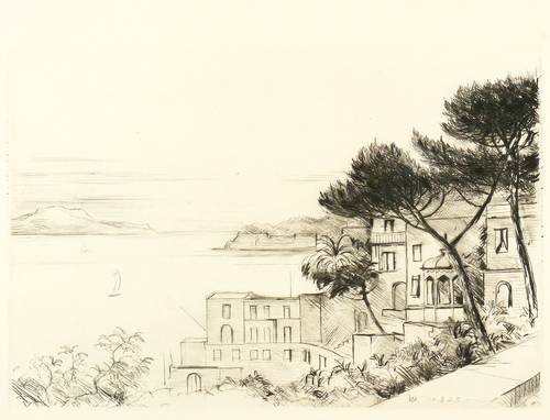 Meid, Hans -  -  - Blick vom Posilipp