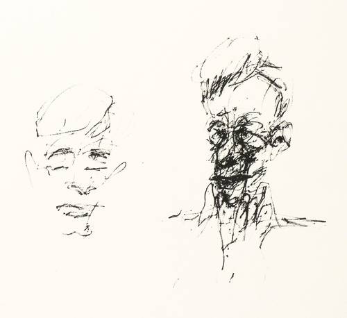 Scheib, Hans -  -  - Zwei Männerköpfe