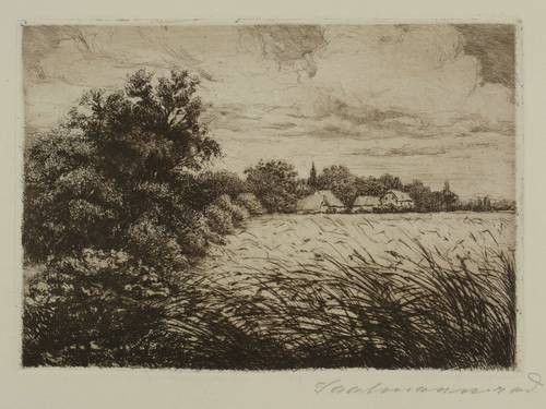 Saalmann, Erich -  -  - Am Dorfrand