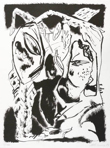 Leiberg, Helge -  -  - Ohne Titel (Streitendes Paar)