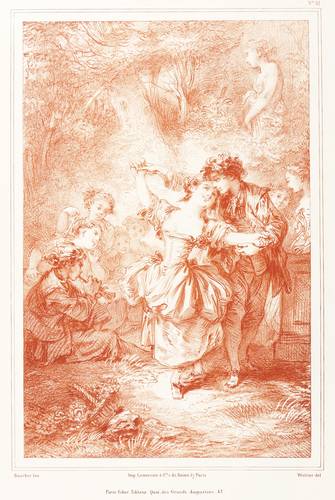 Boucher, Francois - Emile Wattier - Emile Wattier - Schäferpaar beim Tanz