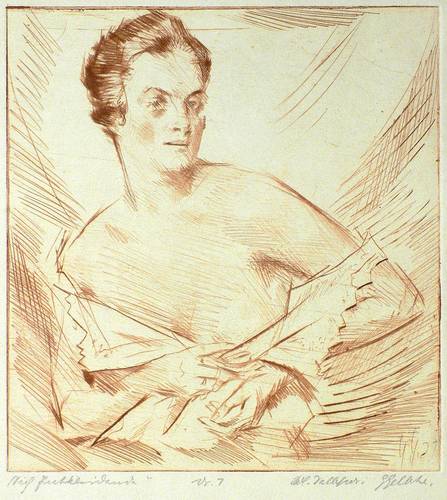 Gelbke, Georg -  -  - Sich Entkleidende