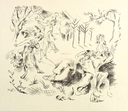 Paetsch, Bruno - Sommernachtstraum - Sommernachtstraum - Oberon und Puck belauschen Titania in Zettels Armen