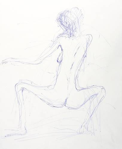 Warmt, Falko -  -  - Kniender Rückenakt