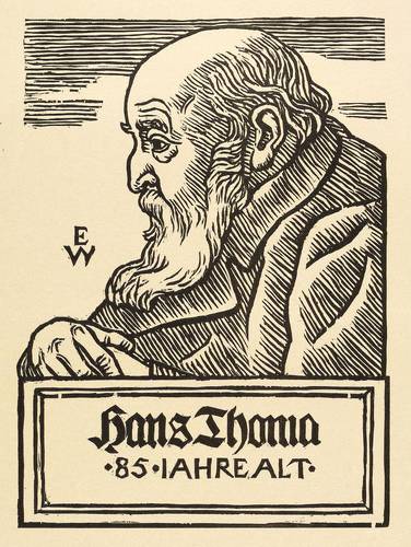 Würtenberger, Ernst -  -  - Hans Thoma 85 Jahre alt