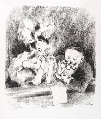 Starke, Ottomar - Die neue Gesellschaft - Die neue Gesellschaft - Ohne Titel (In der Opernloge)