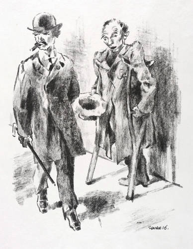 Starke, Ottomar - Die neue Gesellschaft - Die neue Gesellschaft - Ohne Titel (Bettler)