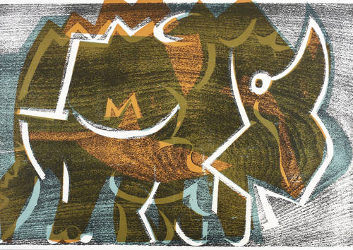 Grieshaber, HAP - Aufenthalt auf Erden (Pablo Neruda) - Aufenthalt auf Erden (Pablo Neruda) - Nashornsaurier