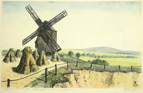 Pritsche, Willy -  -  - Luppaer Windmühle