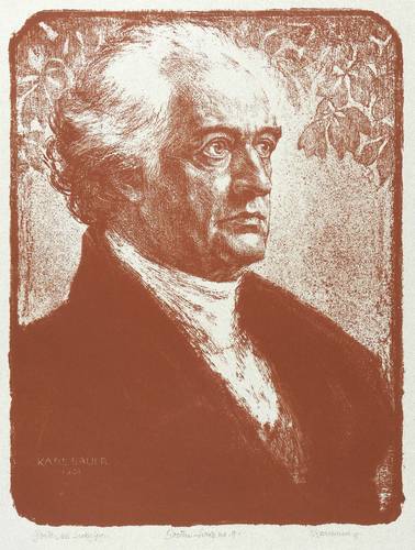 Bauer, Karl -  -  - Goethe als Sechziger