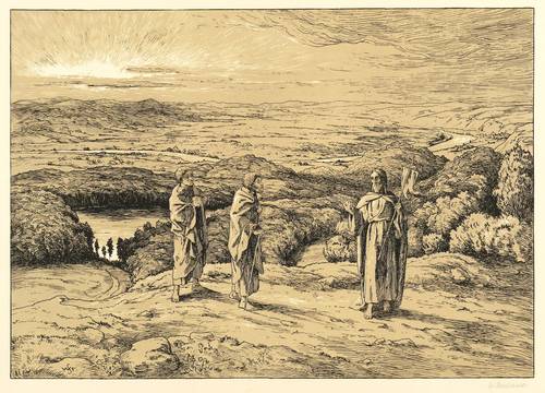 Steinhausen, Wilhelm -  -  - Christus mit zwei Jüngern