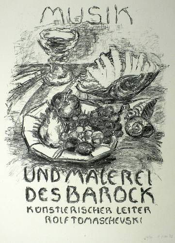 Zille, Rainer - Ausstellungsplakat - Ausstellungsplakat - Musik und Malerei des Barock