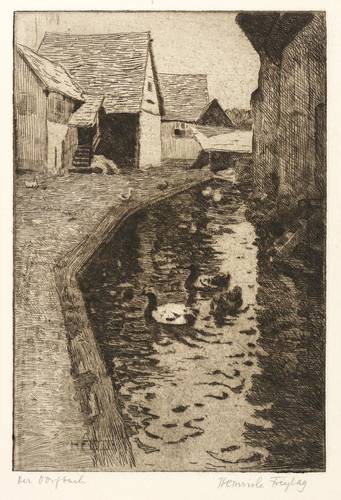 Freytag, Heinrich -  -  - Dorfbach