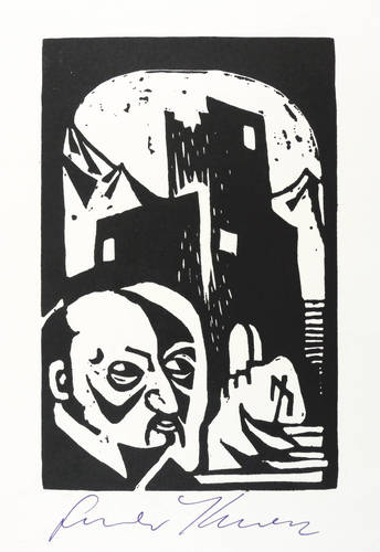 Kunert, Günter -  -  - Ohne Titel (Selbst vor Stadtlabyrinth)