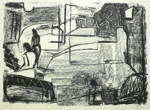 Leber, Wolfgang -  -  - Paar in einer Landschaft