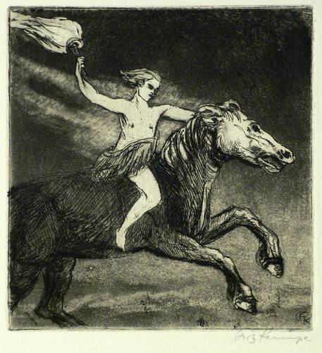 Kempe, Fritz -  -  - Prometheus (Fackelträger zu Pferd)