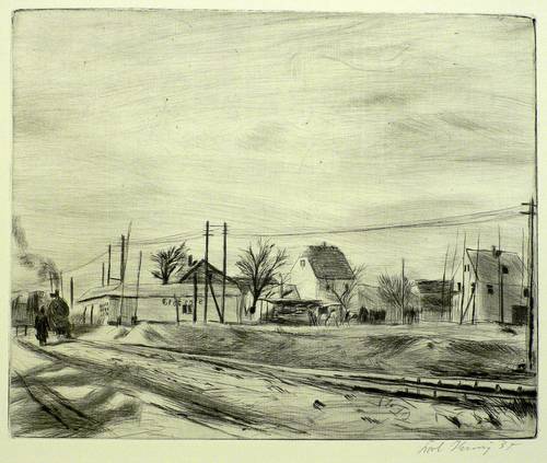 Hennig, Carl -  -  - Dorflandschaft