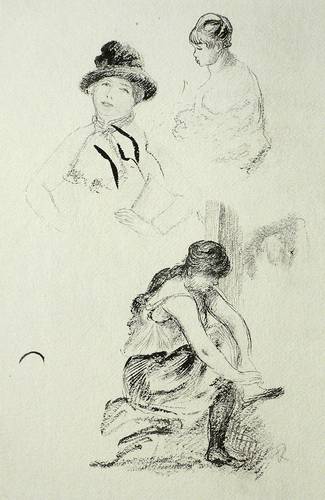 Renoir, Auguste -  -  - Tänzerinnen bei der Anprobe