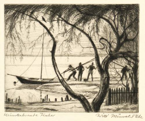 Münch-Khe, Willi -  -  - Heimkehrende Fischer