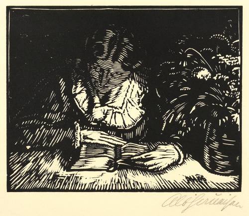 Haueisen, Albert -  -  - Lesende