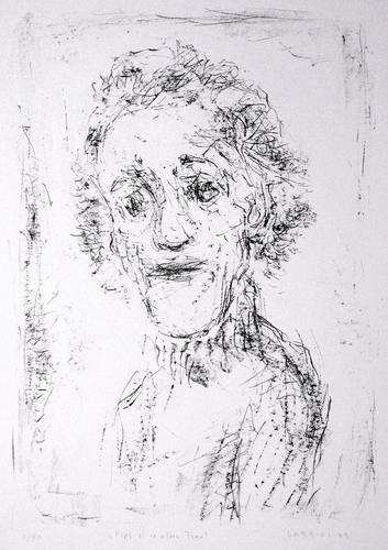 Gabriel, Manfred -  -  - Kopf einer alten Frau