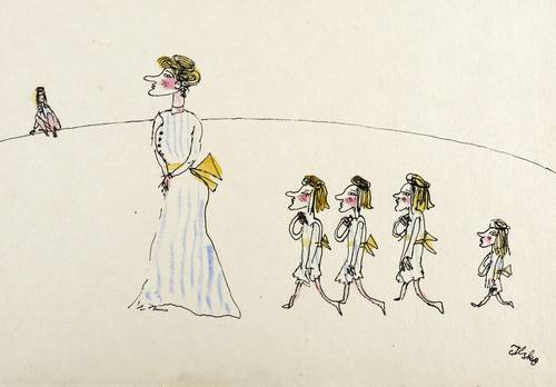 Schwimmer, Ilske -  -  - Mädchenschar mit Gouvernante