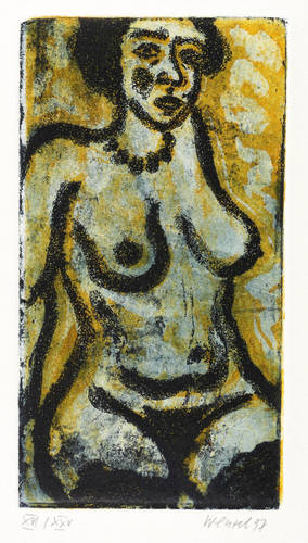 Wenzel, Jürgen -  -  - Sitzender Akt