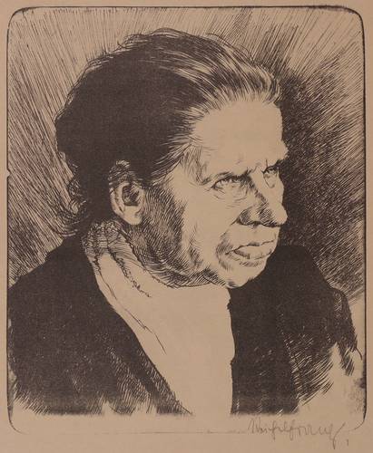 Reichel, Franz -  -  - Porträt einer alten Frau