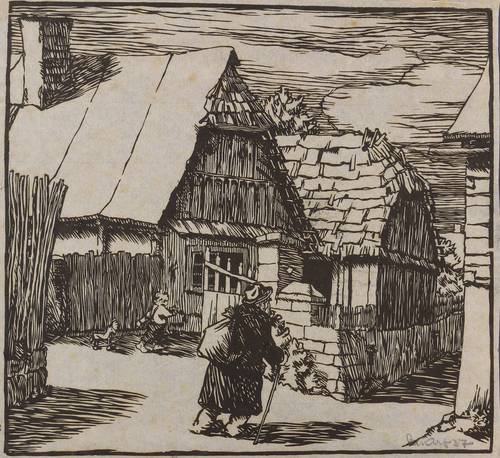 Scharf, Walter -  -  - Alte Häuser in Nordböhmen