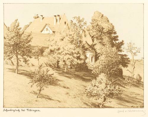 Volkmann, Hans Richard von -  -  - Schwärzloch bei Tübingen