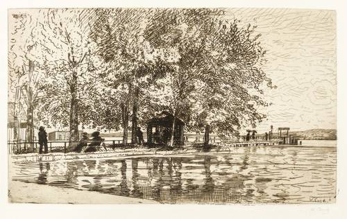 Conz, Walter -  -  - Anlegestelle am See