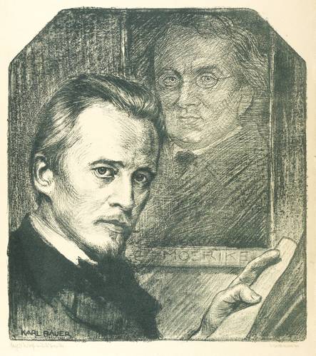Bauer, Karl -  -  - Hugo Wolf mit Moerike