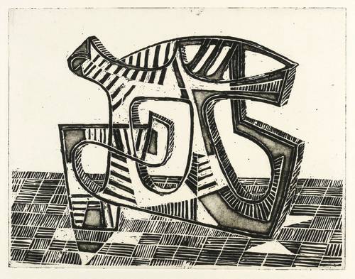 Lachnit, Max -  -  - Große abstrakte Plastik