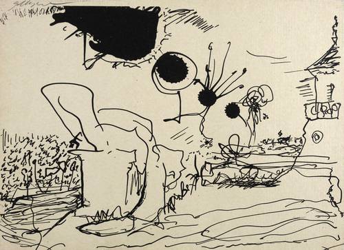 Goltzsche, Dieter -  -  - Pillnitz (Neujahrskarte für 1973)