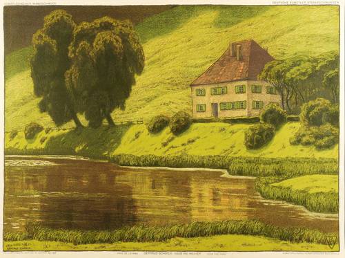 Schäfer, Gertrud -  -  - Haus am Weiher