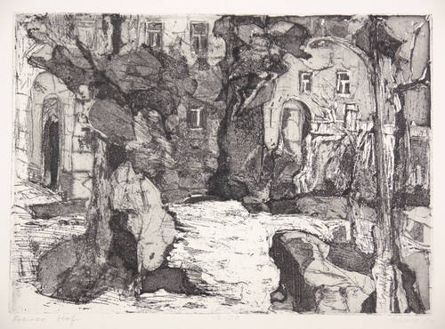 Deutscher Grafiker - Historischer Innenhof - Historischer Innenhof - Krewen Hof