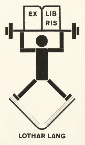 Kapr, Albert -  -  - Exlibris Lothar Lang