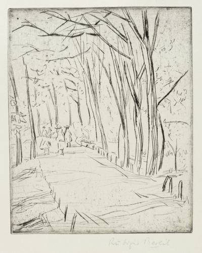 Berlit, Rüdiger -  -  - Parkweg (Spaziergänger im Park)