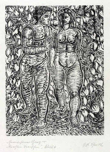 Schmidt, Gustav - Die ersten Menschen - Die ersten Menschen - Gemeinsamer Gang (Adam und Eva)