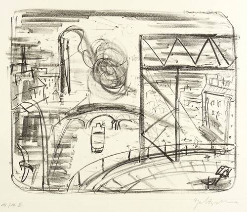 Goltzsche, Dieter -  -  - An der Jannowitzbrücke (Spree in Berlin)