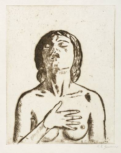 Goellner, Kurt Eberhard -  -  - Weibliche Büste (Schmerz)