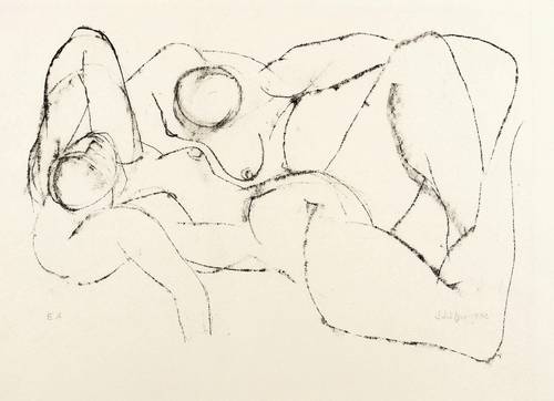 Stötzer, Werner -  -  - Liegendes Paar I