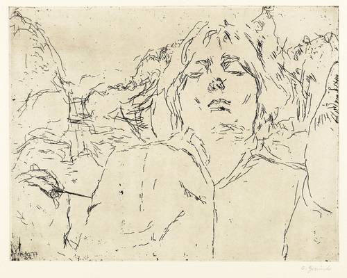 Grzimek, Sabina -  -  - Frauenbildnis im Freien