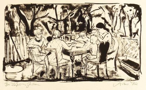 Artes, Sigrid -  -  - Bei Leifers im Garten