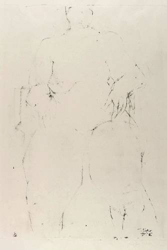 Stötzer, Werner -  -  - Großer sitzender Akt von vorn