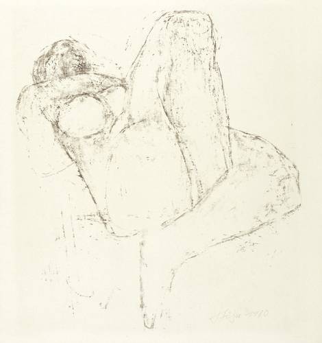 Stötzer, Werner -  -  - Liegender Akt