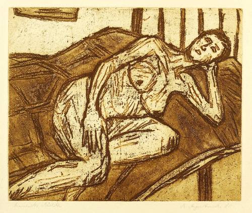 Augustinski, Michael -  -  - Sinnendes Mädchen