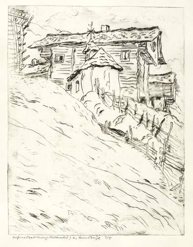 Beye, Bruno -  -  - Tiroler Bergbauernhof mit Kapelle