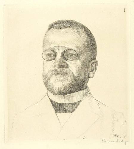 Kalckreuth, Leopold Graf von -  -  - Bildnis Fritz Schumacher
